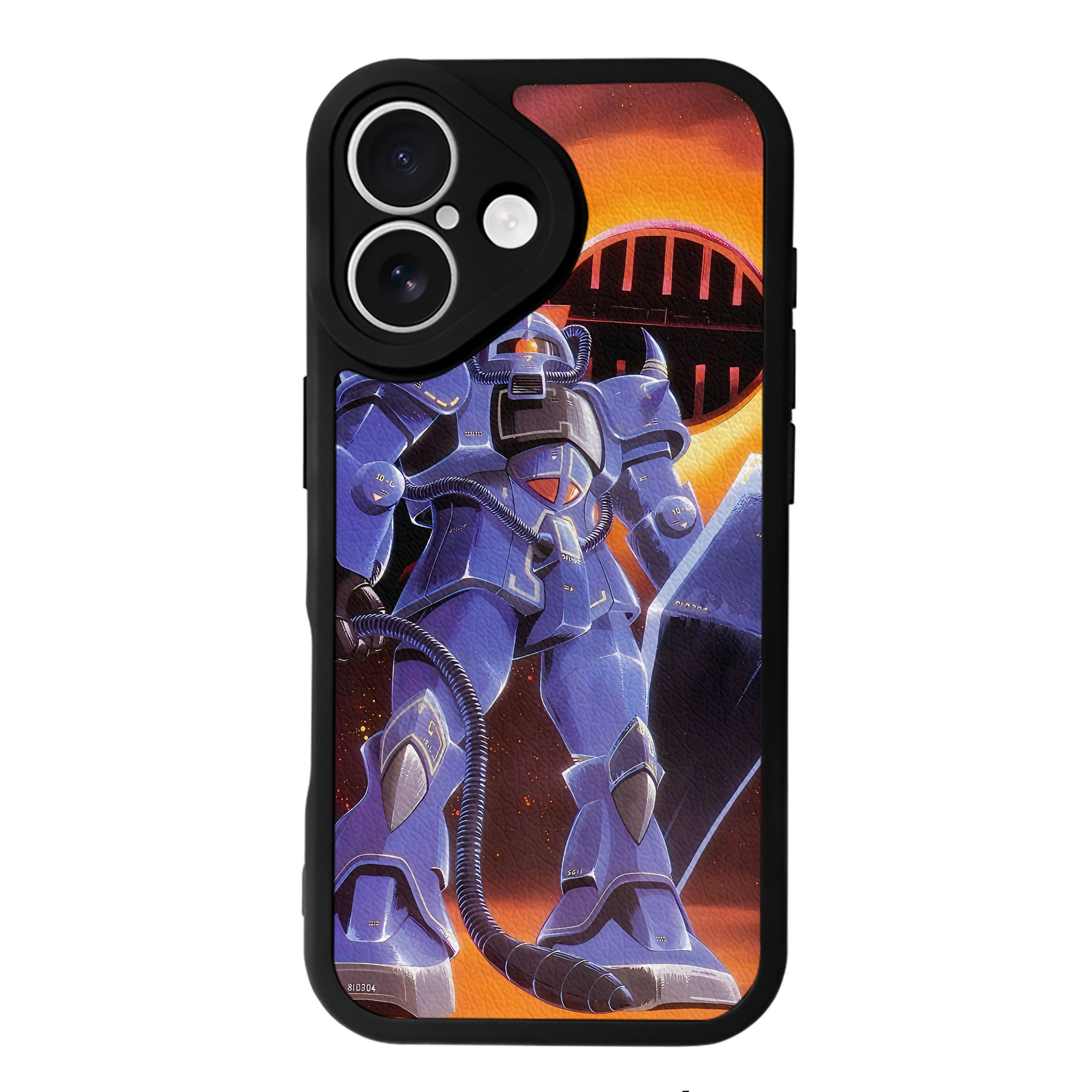 （画像用） 機動戦士ガンダム Mobile Suit Gundam 【iPhone 16シリーズ対応】シリコンスマホケース（レザー調） 材質：シリコン